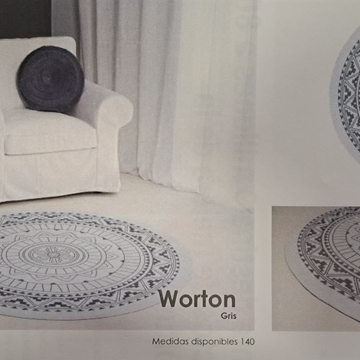 Alfombra de vinilo Worton gris - Imagen 1