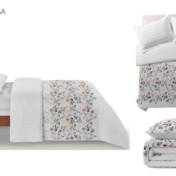 Clara Vidal Colcha Duber Rosa - Imagen 1