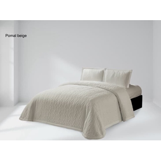 Clara Vidal Colcha Pomal Beige - Imagen 1