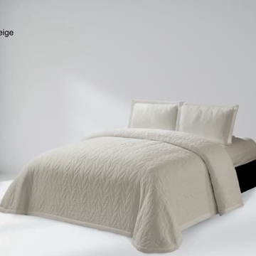 Clara Vidal Colcha Pomal Beige - Imagen 1