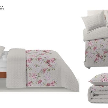 Clara Vidal Colcha Rodas Rosa - Imagen 1