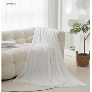 Clara Vidal Plaid Dante Blanco - Imagen 1