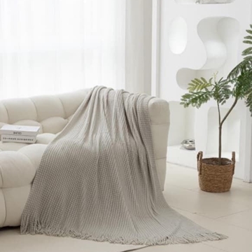 Clara Vidal Plaid Dante Gris - Imagen 1