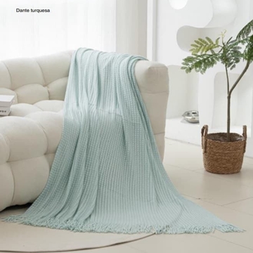 Clara Vidal Plaid Dante Turquesa - Imagen 1