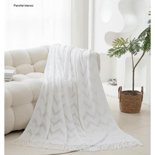 Clara Vidal Plaid Parsifal Blanco - Imagen 1